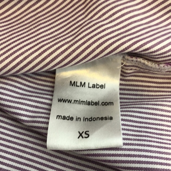 MLM Label Off Shoulder Striped Top XS - Picture 4 of 9
